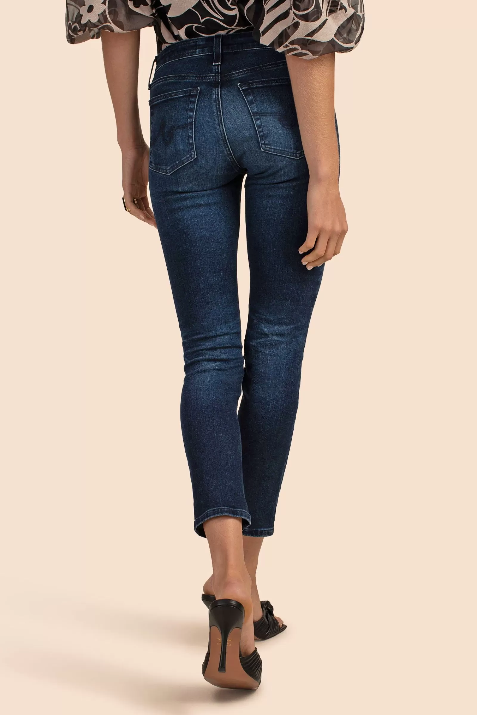Women Trina Turk Ag Dark Wash Prima Ankle Slim Straight Jean