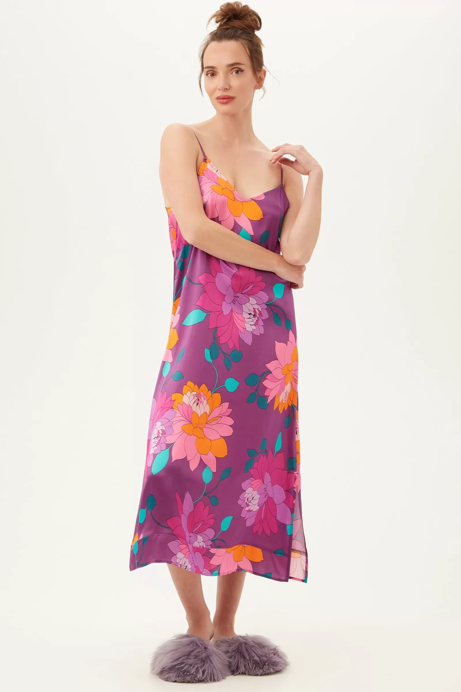 Women Trina Turk Evening Bloom Maxi Chemise