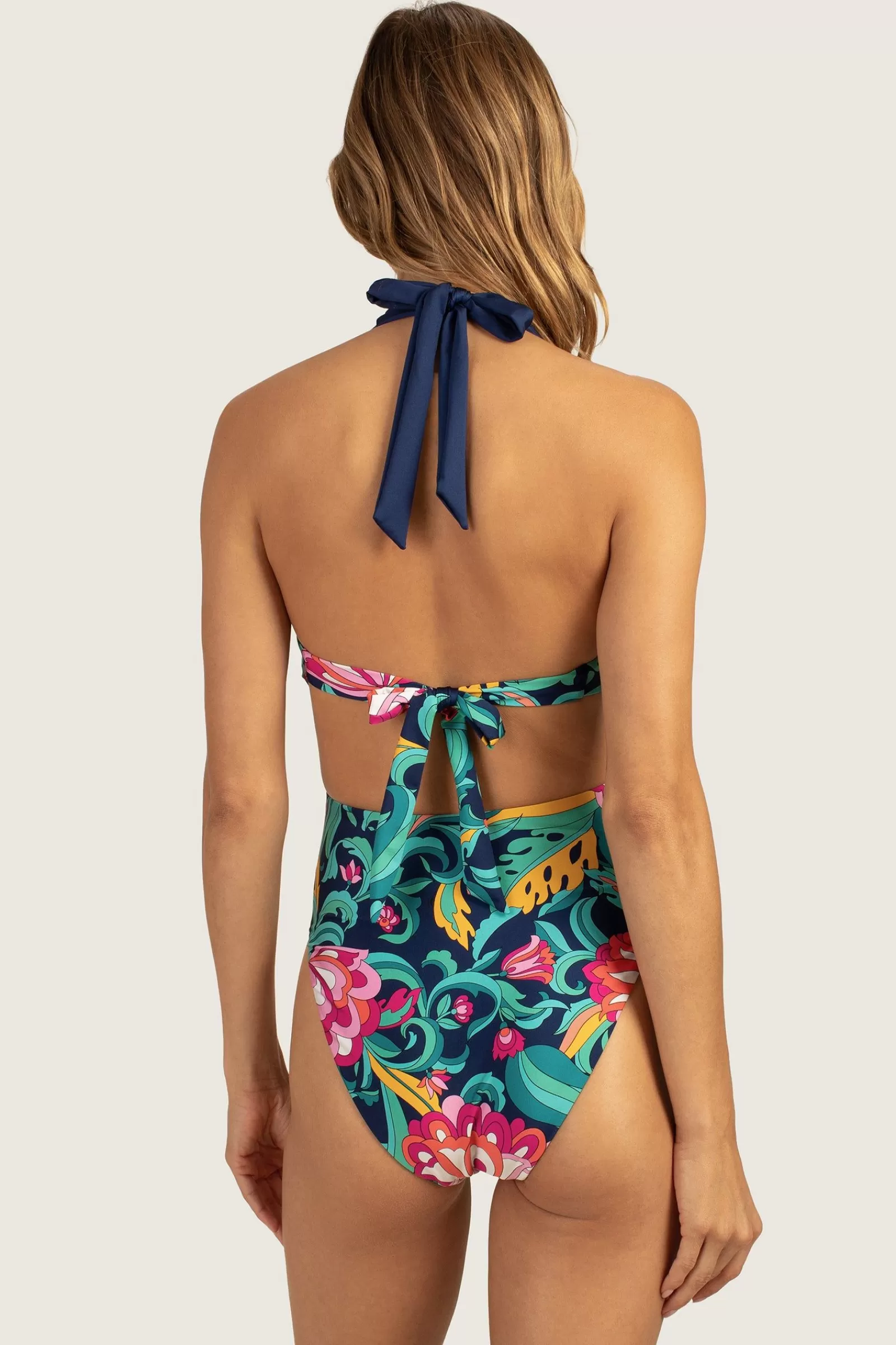 Women Trina Turk India Garden Halter Maillot