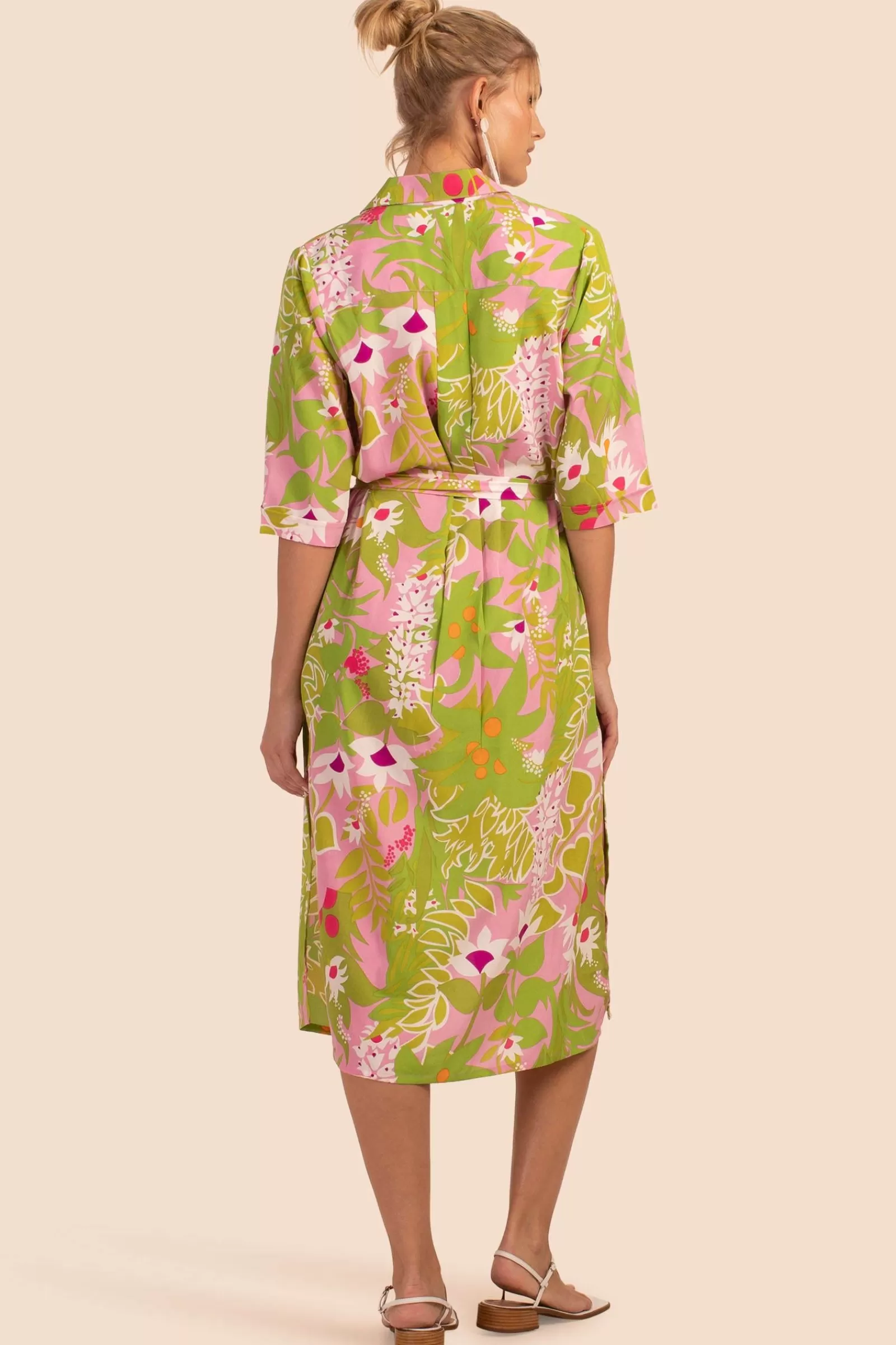Women Trina Turk La Palma Midi Shirtdress