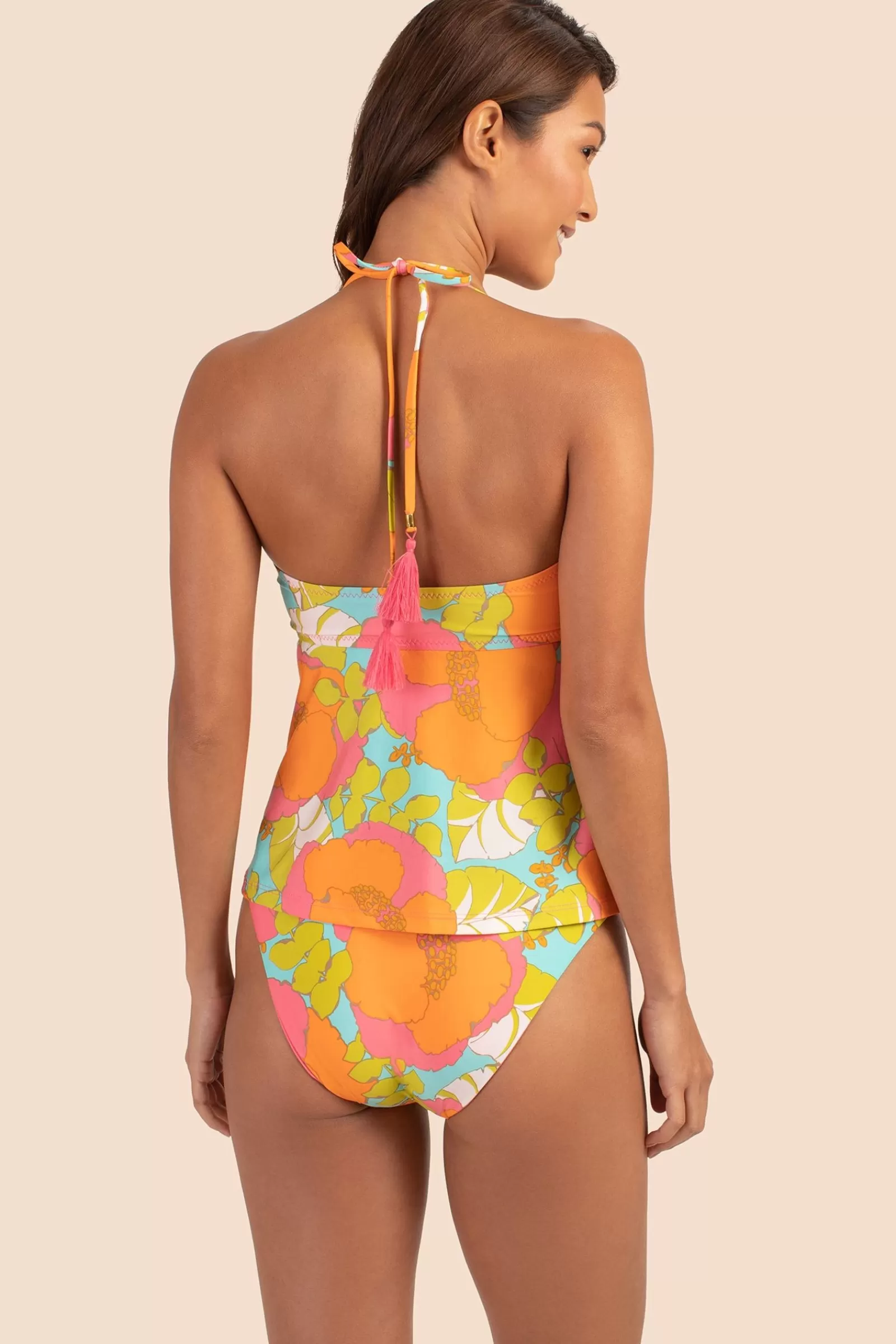 Women Trina Turk Playa De Flor Bandeau Tankini