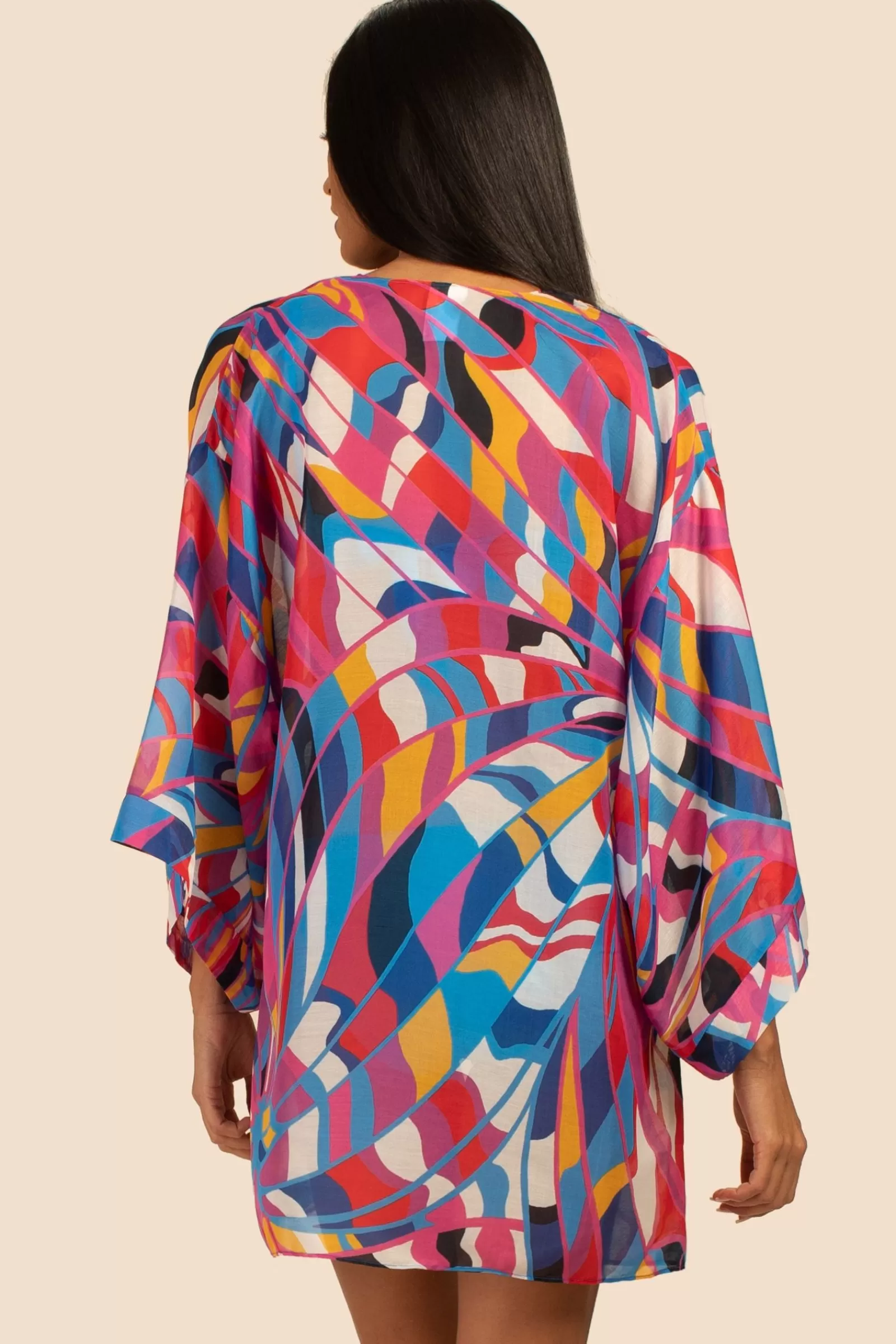 Women Trina Turk Rio Tie Front Shirt Dress
