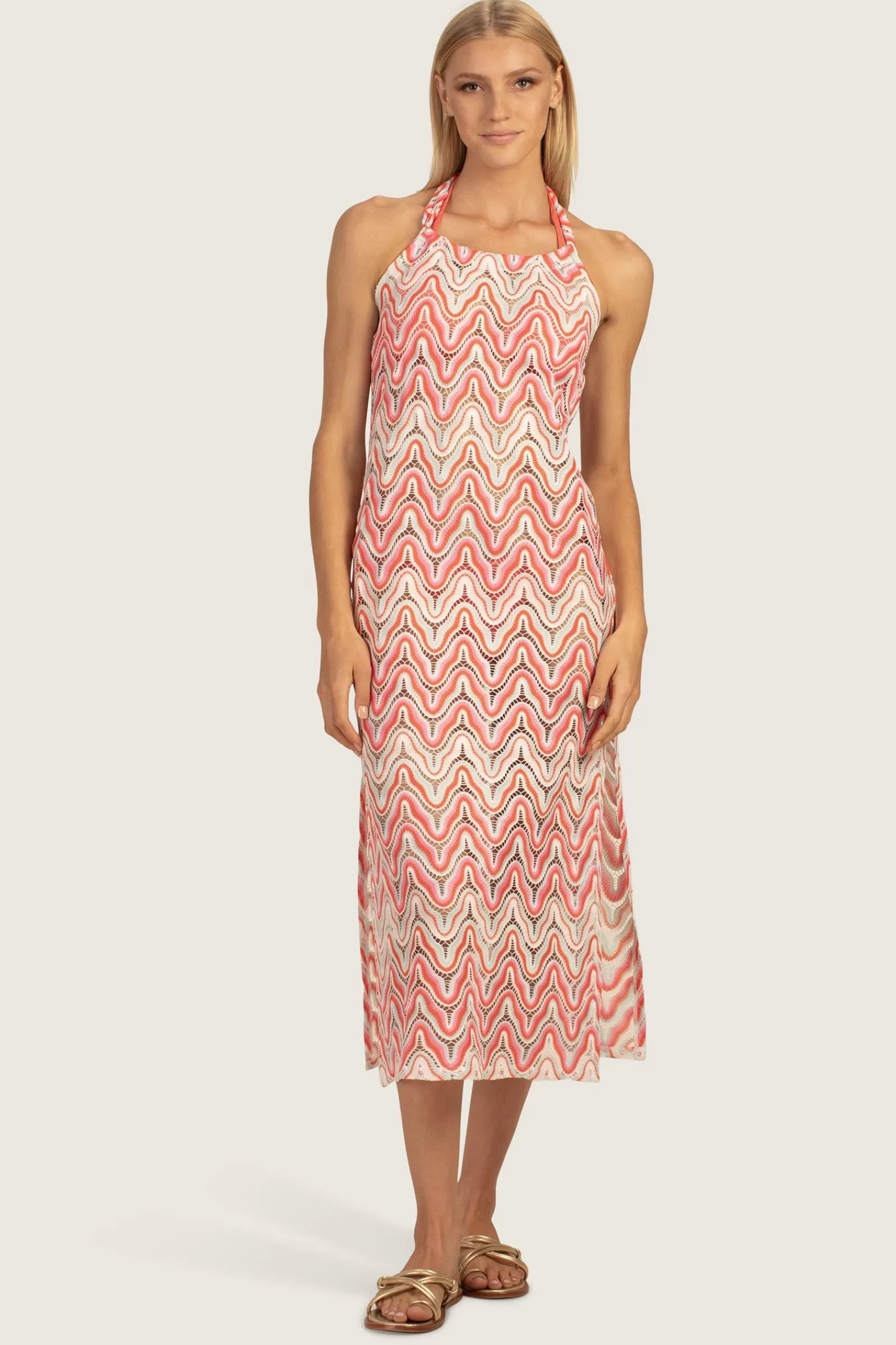 Women Trina Turk Serafina Crochet Halter Maxi