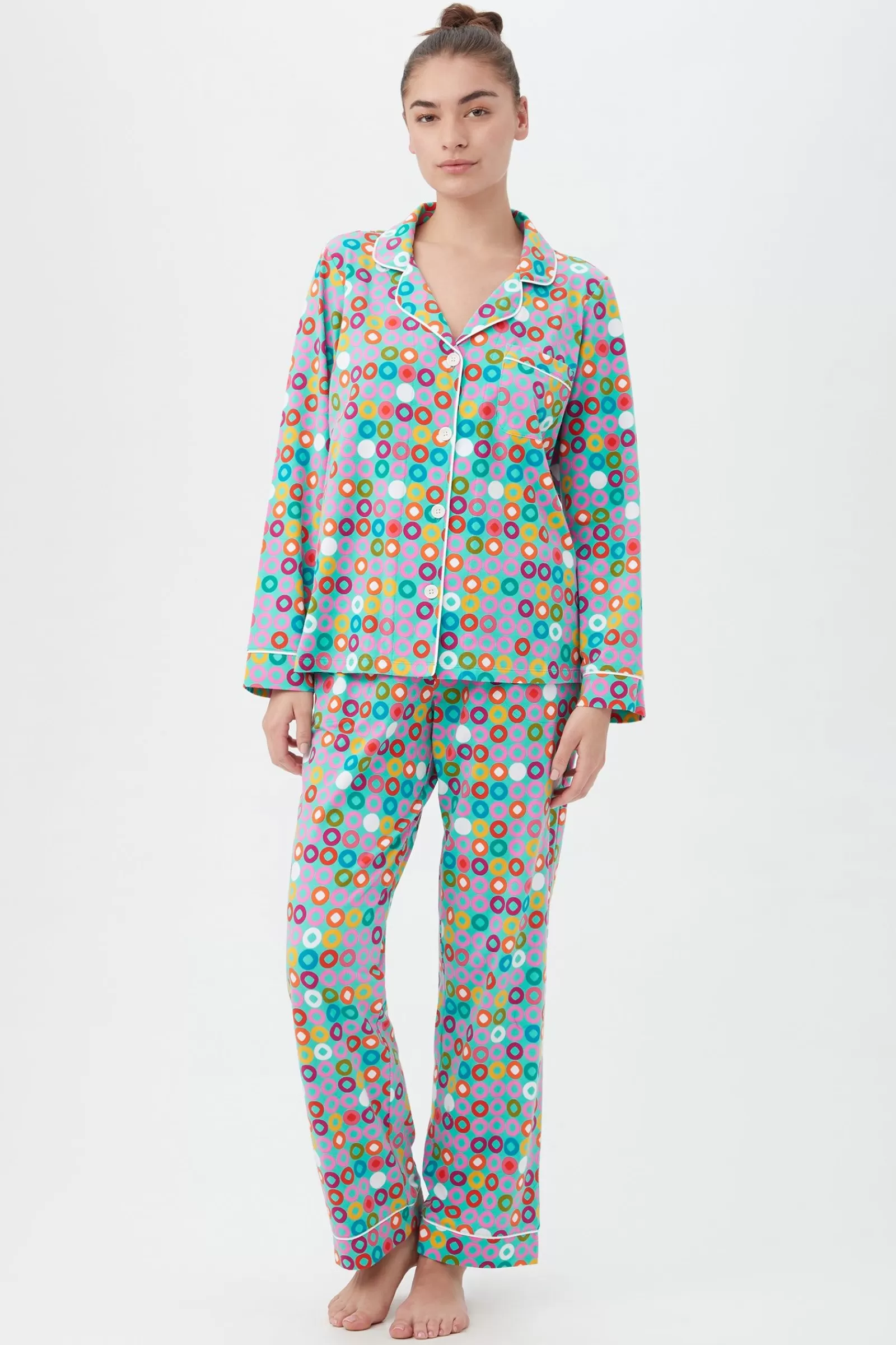 Women Trina Turk Stacked Rings Classic Pj Set