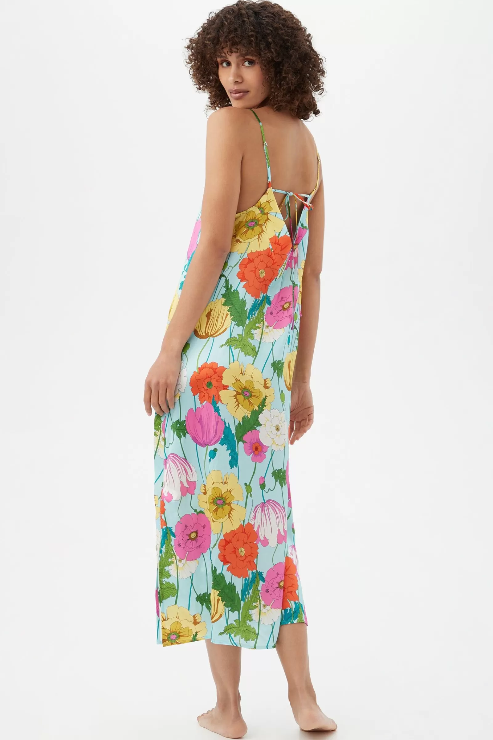 Women Trina Turk Sunny Blossom Maxi Chemise Nightgown