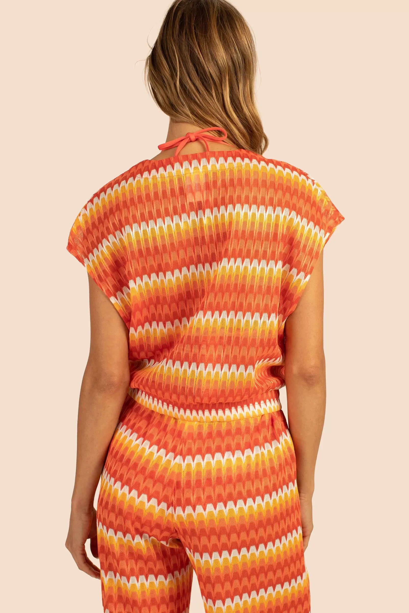 Women Trina Turk Sunray Crochet Sleeveless Crop Top