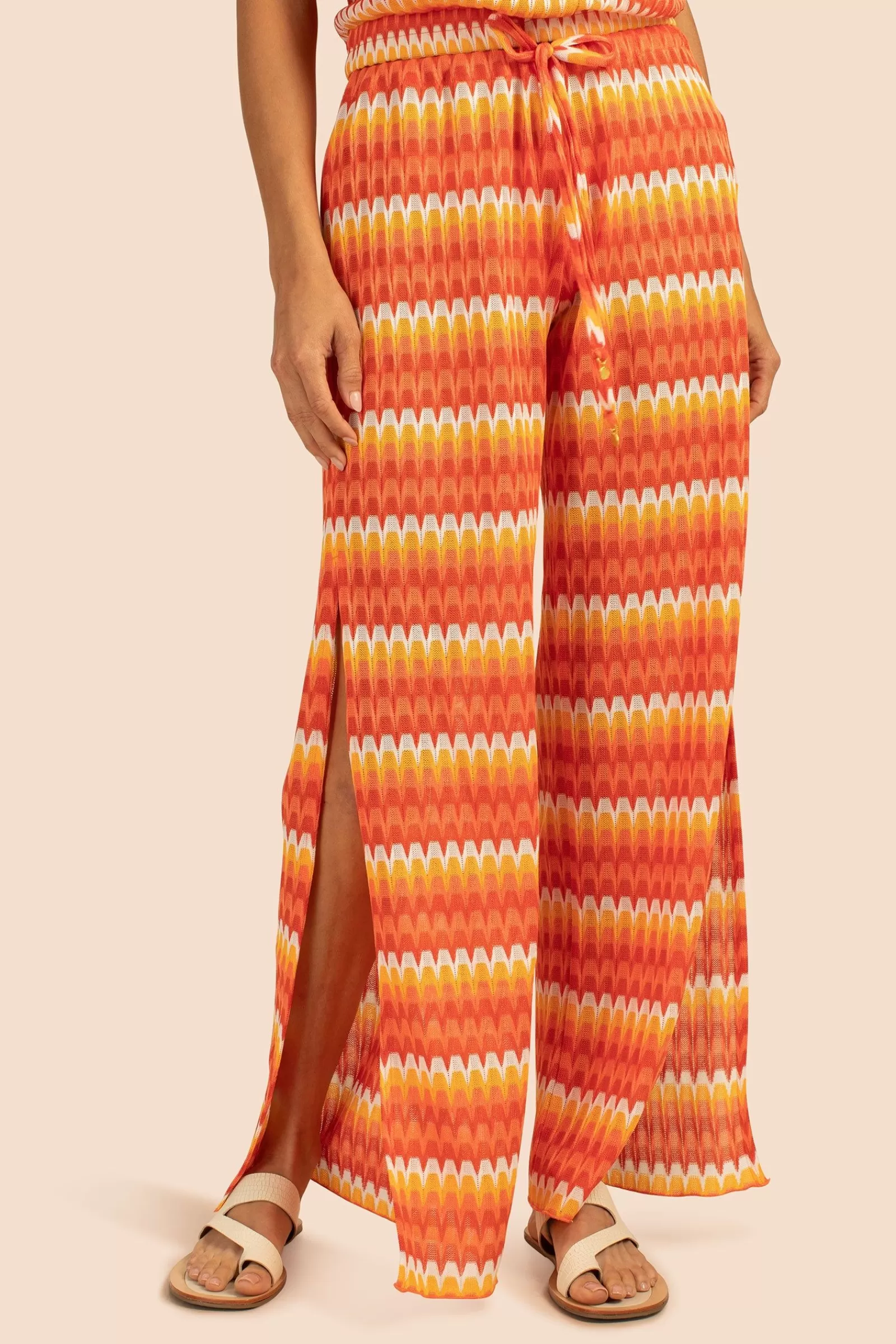 Women Trina Turk Sunray Crochet Slit Pant