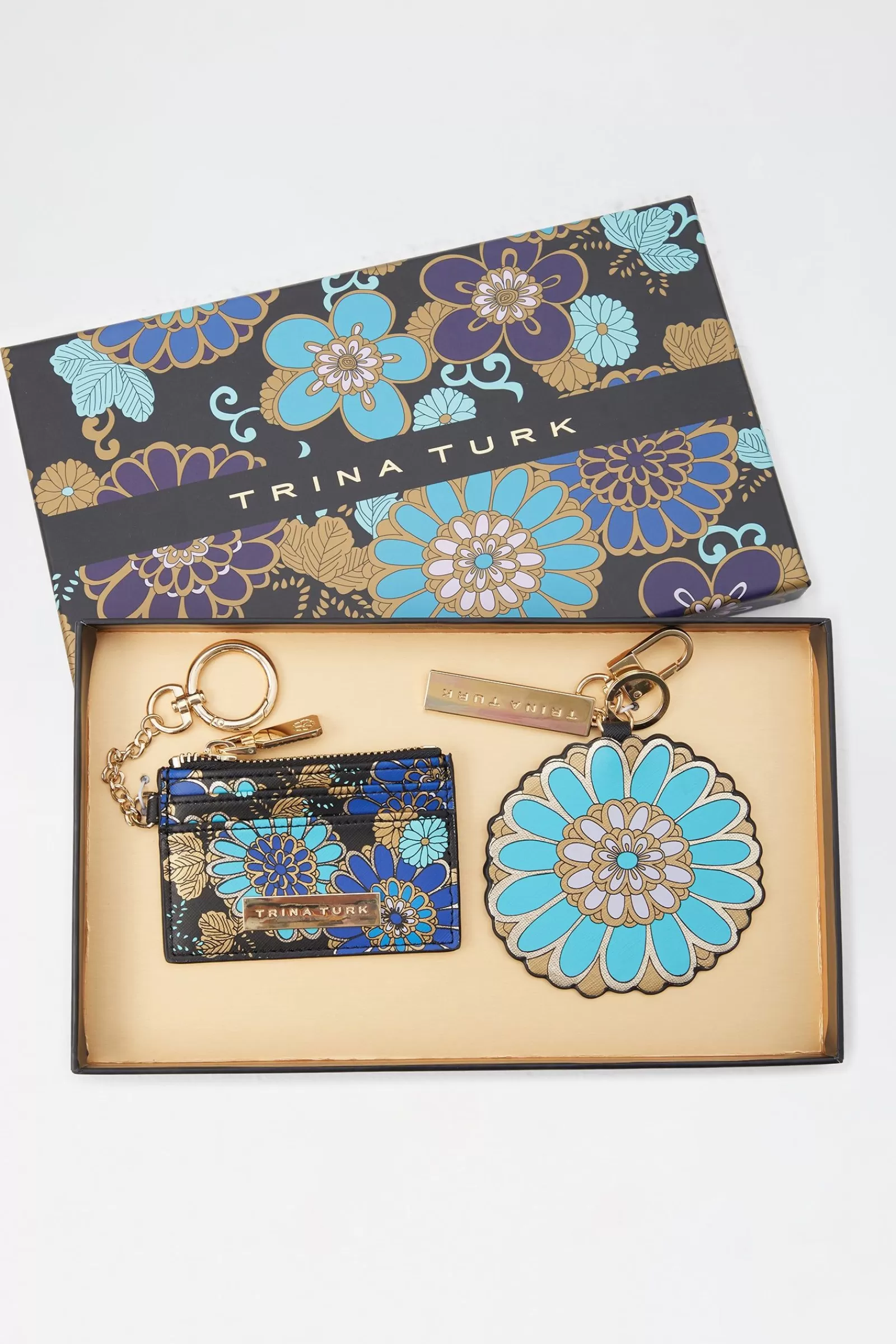Trina Turk Tokyo Blossom Keychain And Cardholder
