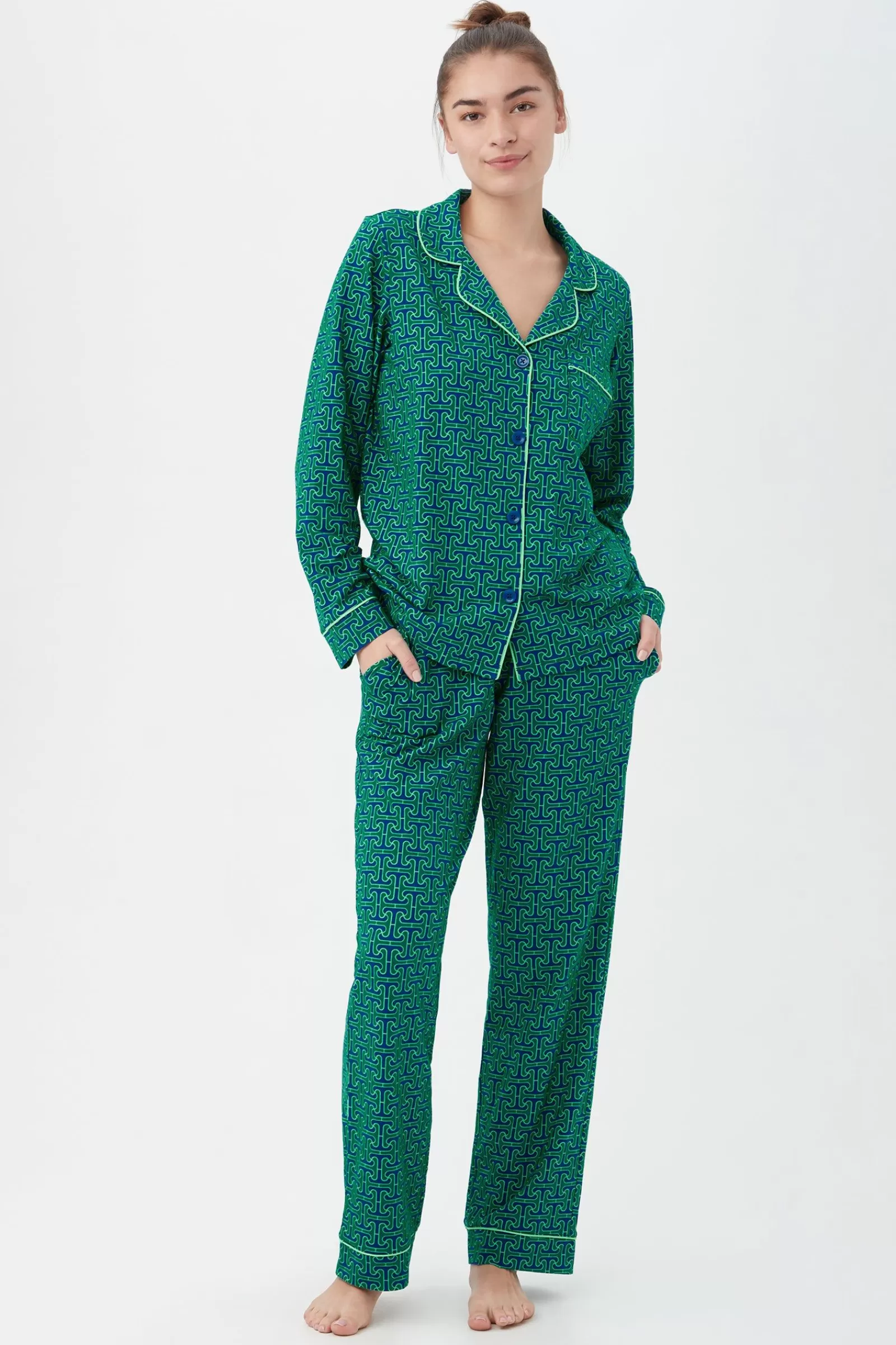 Women Trina Turk Tt Tile Classic Pj Set