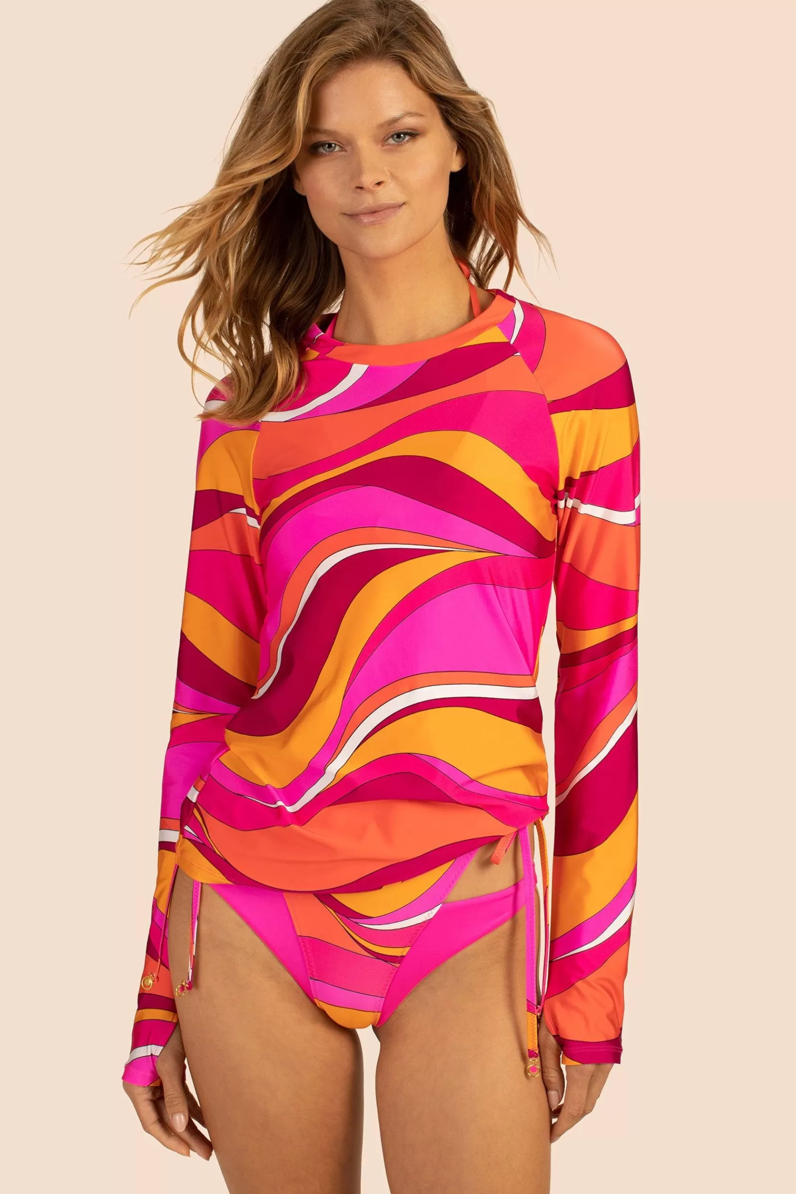 Women Trina Turk Vivid Vista Swim Tee