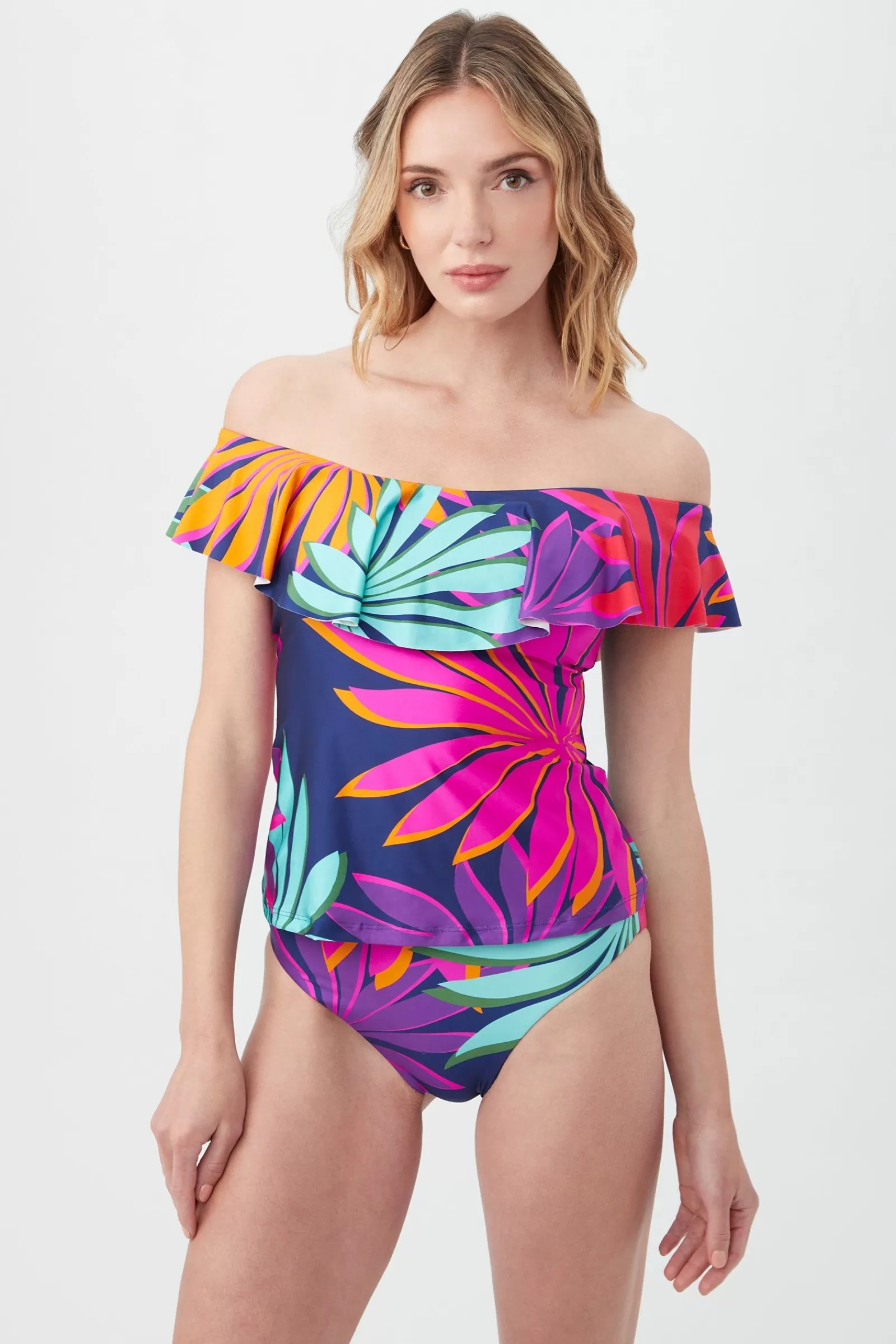 Women Trina Turk Wailea Off The Shoulder Tankini