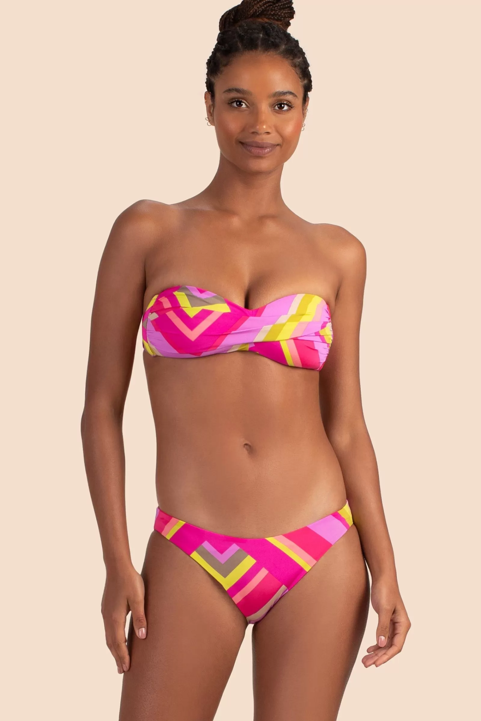 Women Trina Turk Waltz Twist Bandeau Top