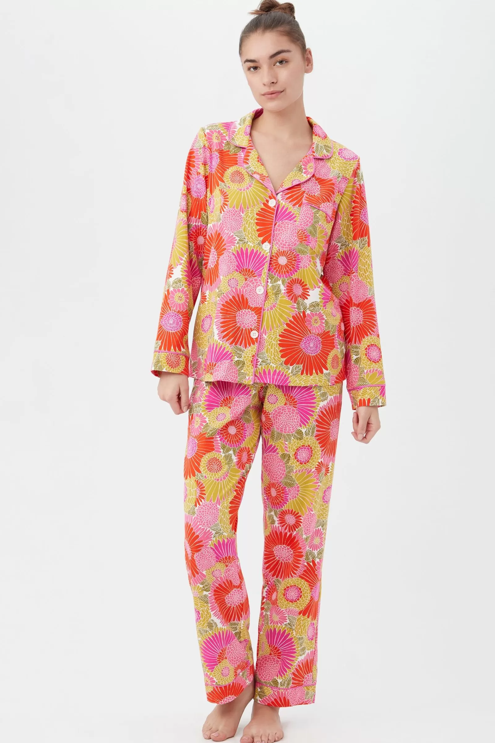Women Trina Turk Warm Sand Botanical Classic Pj