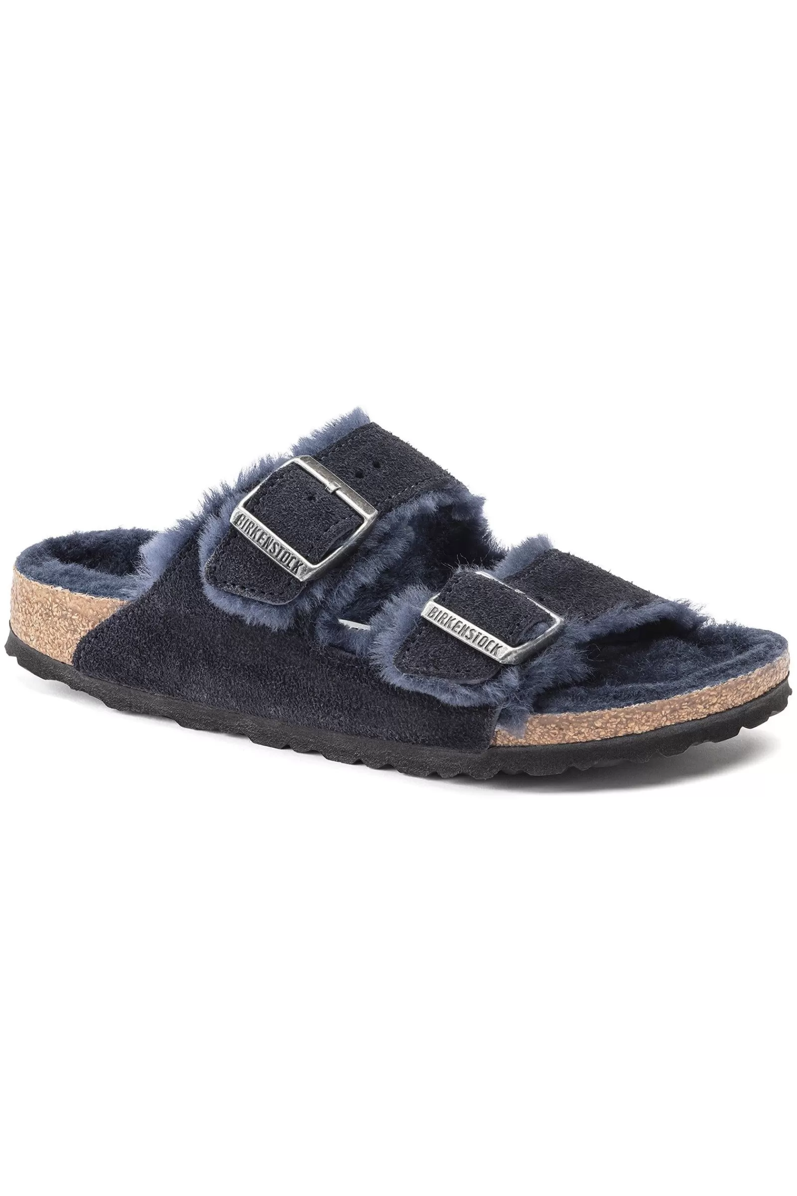 Trina Turk Women'S Arizona Shearling Suede Sandal