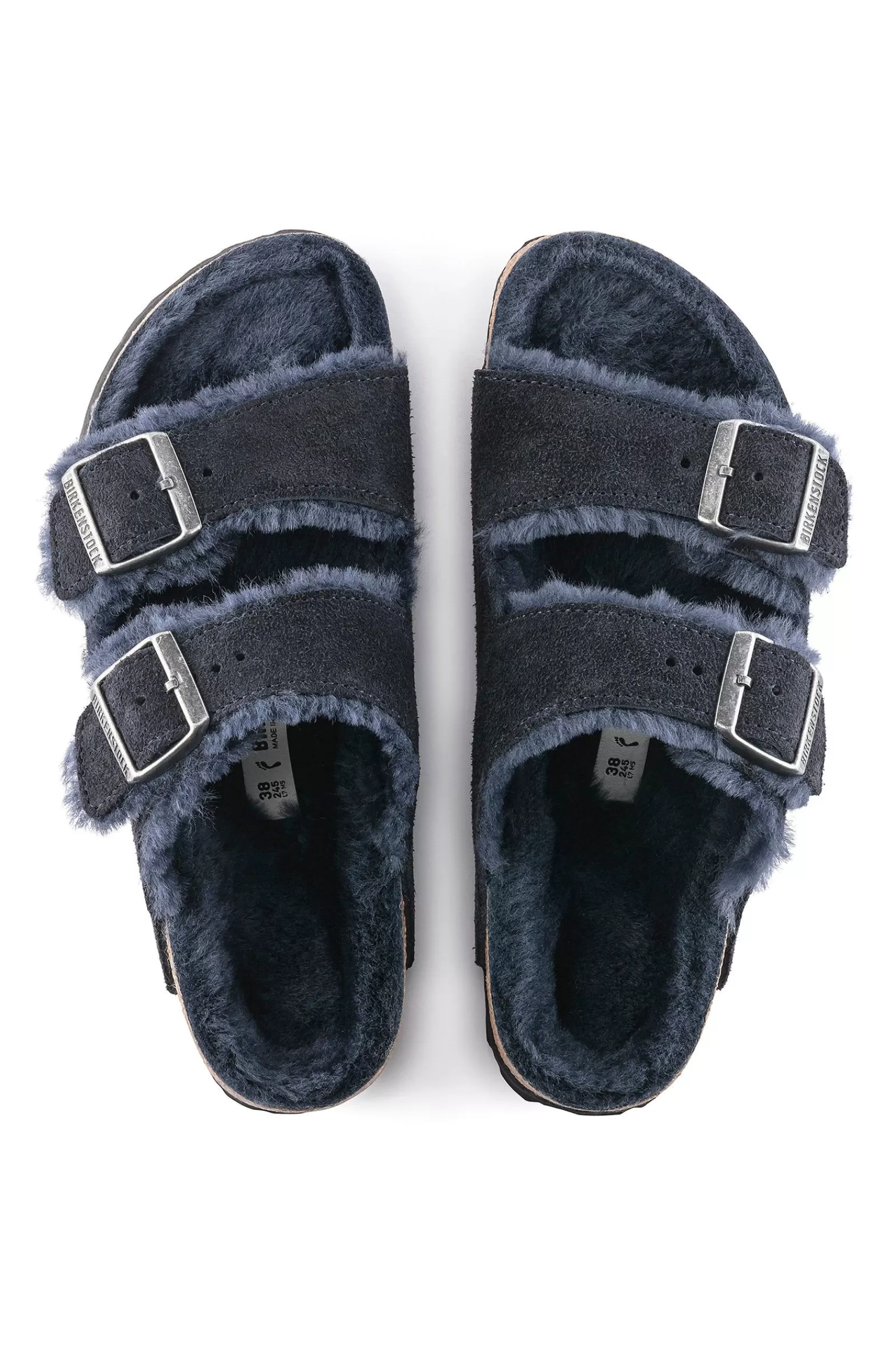 Trina Turk Women'S Arizona Shearling Suede Sandal